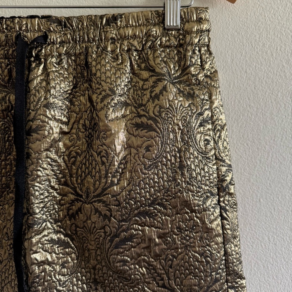 Zadig & Voltaire Metallic Gold Mini Skirt size 38 - Picture 6 of 9